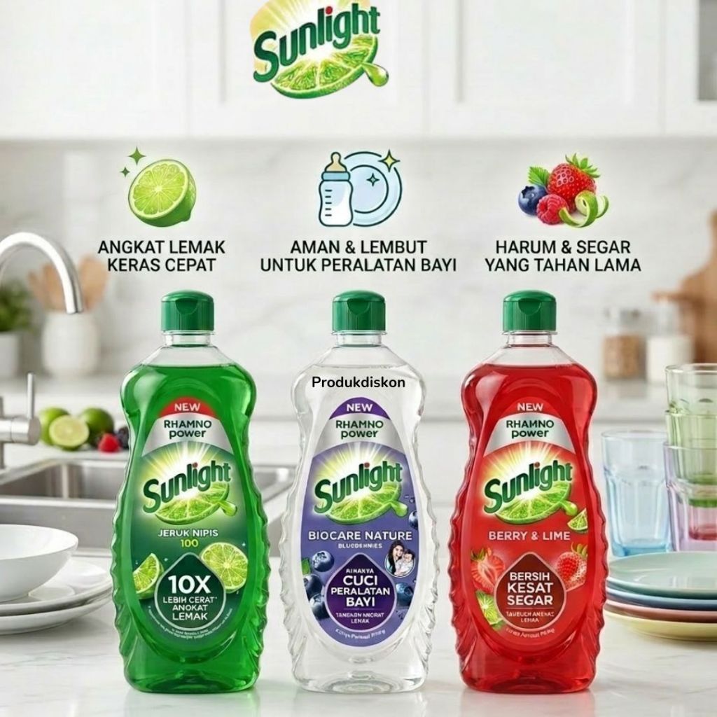 SUNLIGHT Sabun Pencuci Piring Botol 675ML