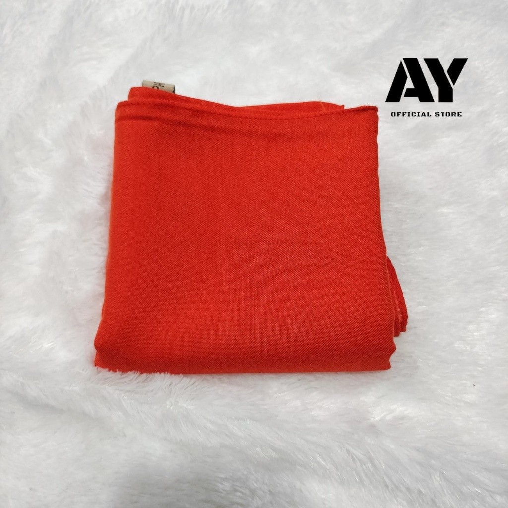 Hijab Segiempat Paris Premium Polos  Size 115x115 | Segiempat Voal Katun Adem Anti Lecek Tidak Licin