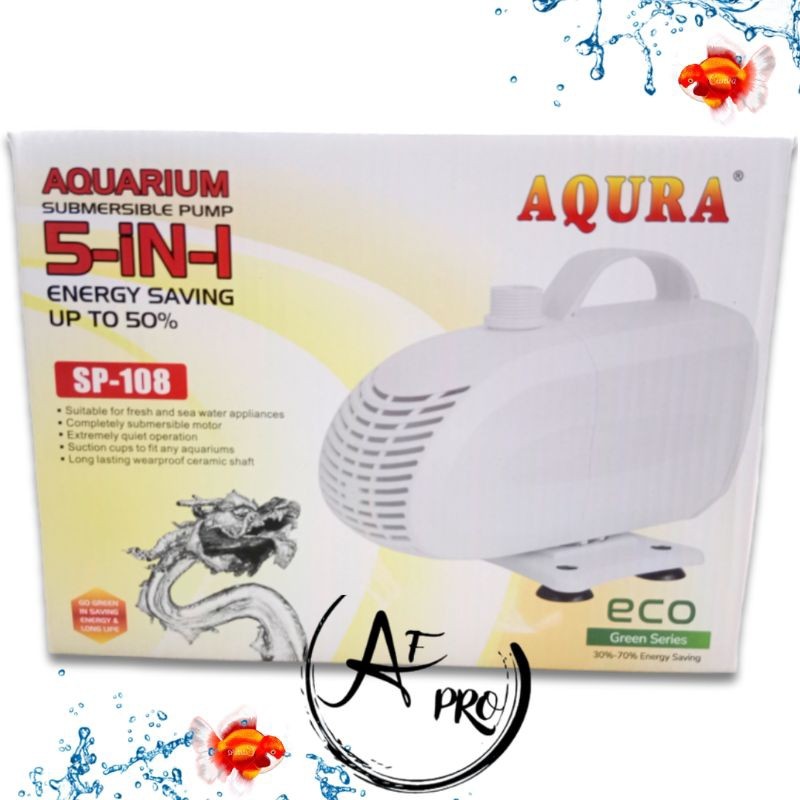 Promo Murah Pompa Kolam koi Hidroponik AQURA 5IN1 SP 108