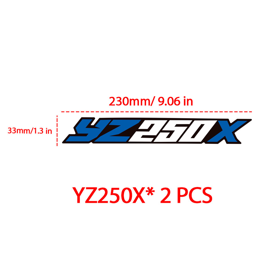 2 Pcs Motorcycle swing arm sticker graphic kit For YAMAHA YZ85 YZ125X YZ125F YZ250FX YZ250X YZ125 YZ