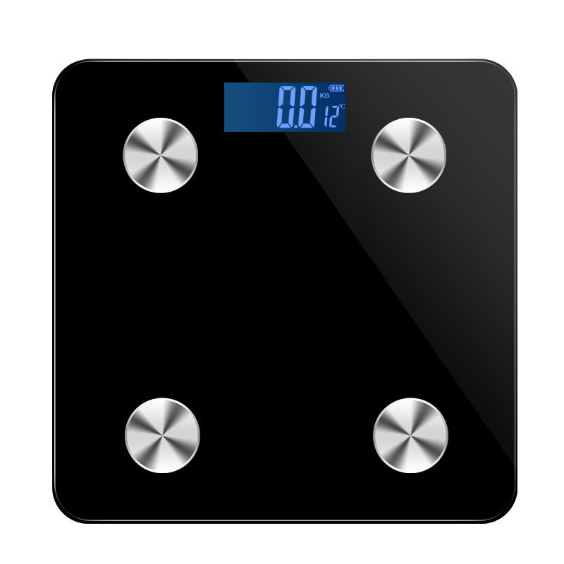Hot Selling Precision Bathroom Black Scales Smart Electronic BMI Composition Analyzer Bluetoothcompa