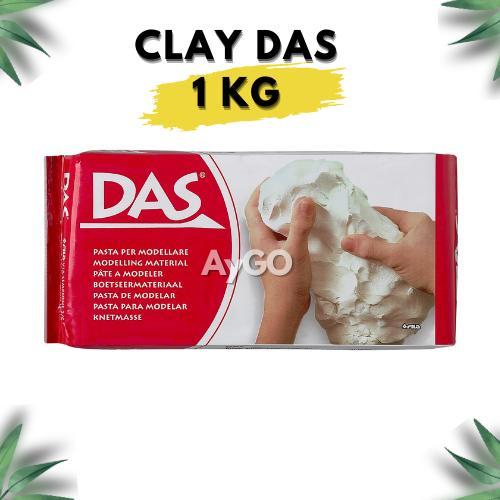 CLAY DAS MODELLING CLAY PUTIH TERACOTA 1 KG / 1000 GR - putih 1 kg