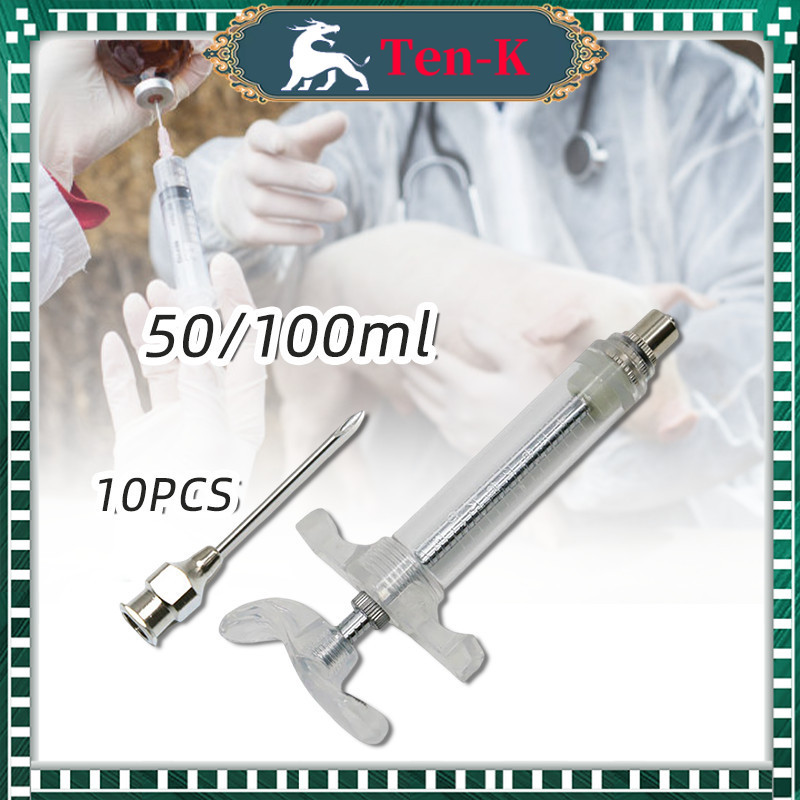11Pcs/Set Jarum Suntik Hewan / Spuit Suntikan / Needles Unggas / Suntikan Sapi