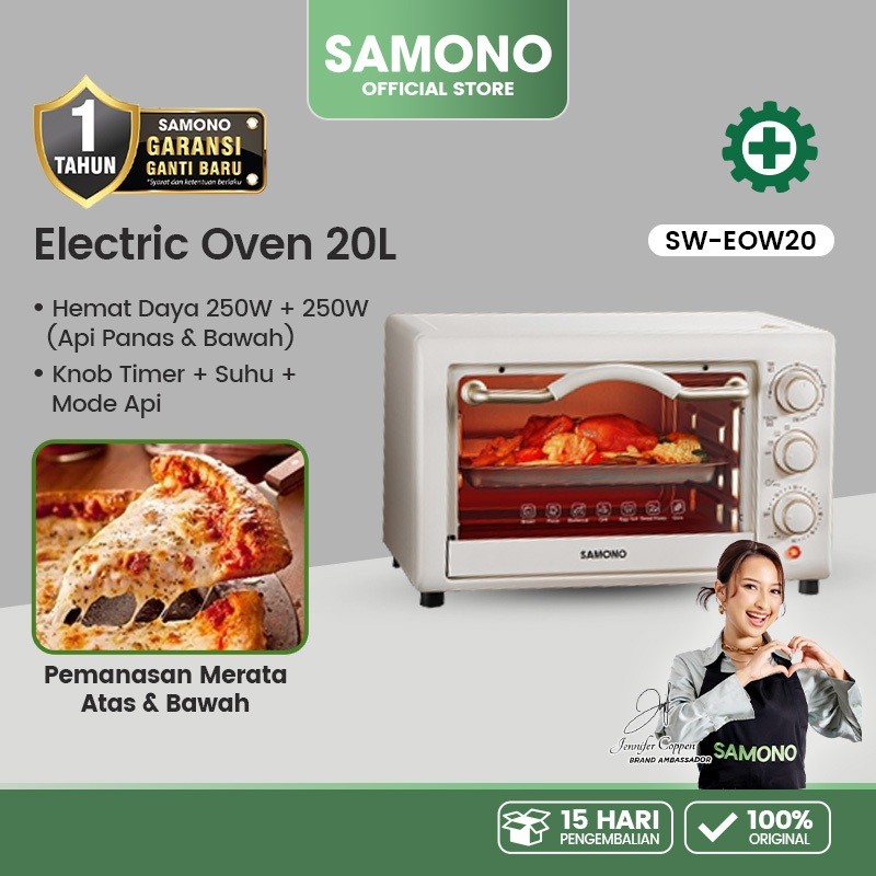 SAMONO Oven Listrik Low Watt 20L Elektronik Rumah Tangga Oven Listrik Watt Kecil Kado Pernikahan Ele