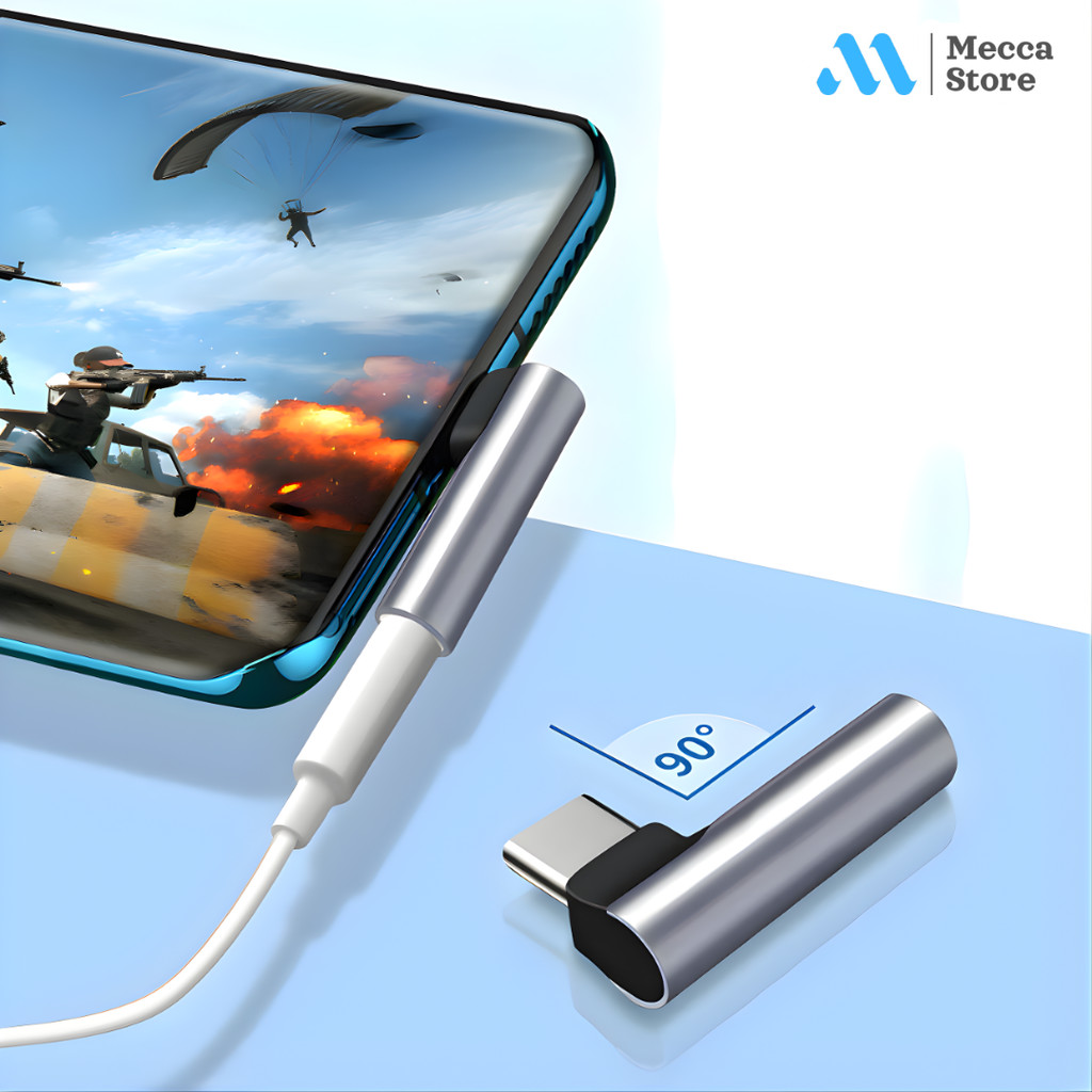 Earphone Adapter iPhone Lightning to 3.5mm L Shape DAC