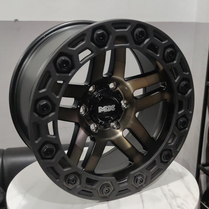 4pcs Velg LENSO Ori MX FURY 18x9.0 6h 139.7 et0 RING 18 R18 Mobil FORTUNER Dmax PAJERO HILUX FORD RA