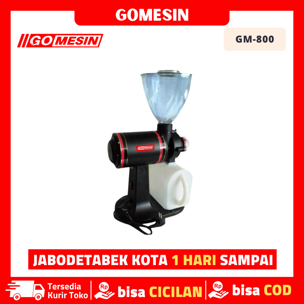 GOMESIN GM-800 Coffee Grinder Mesin Penggiling Biji Kopi Listrik Garansi Resmi