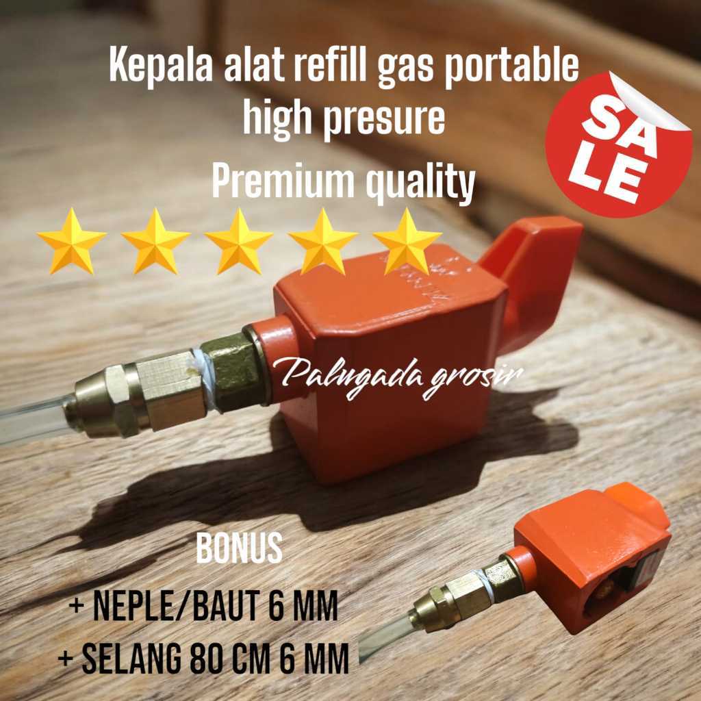 promo !!! Regulator Alat Refill Gas Kaleng portable si Ulang LPG / alat isi ulang gas regulator zepp
