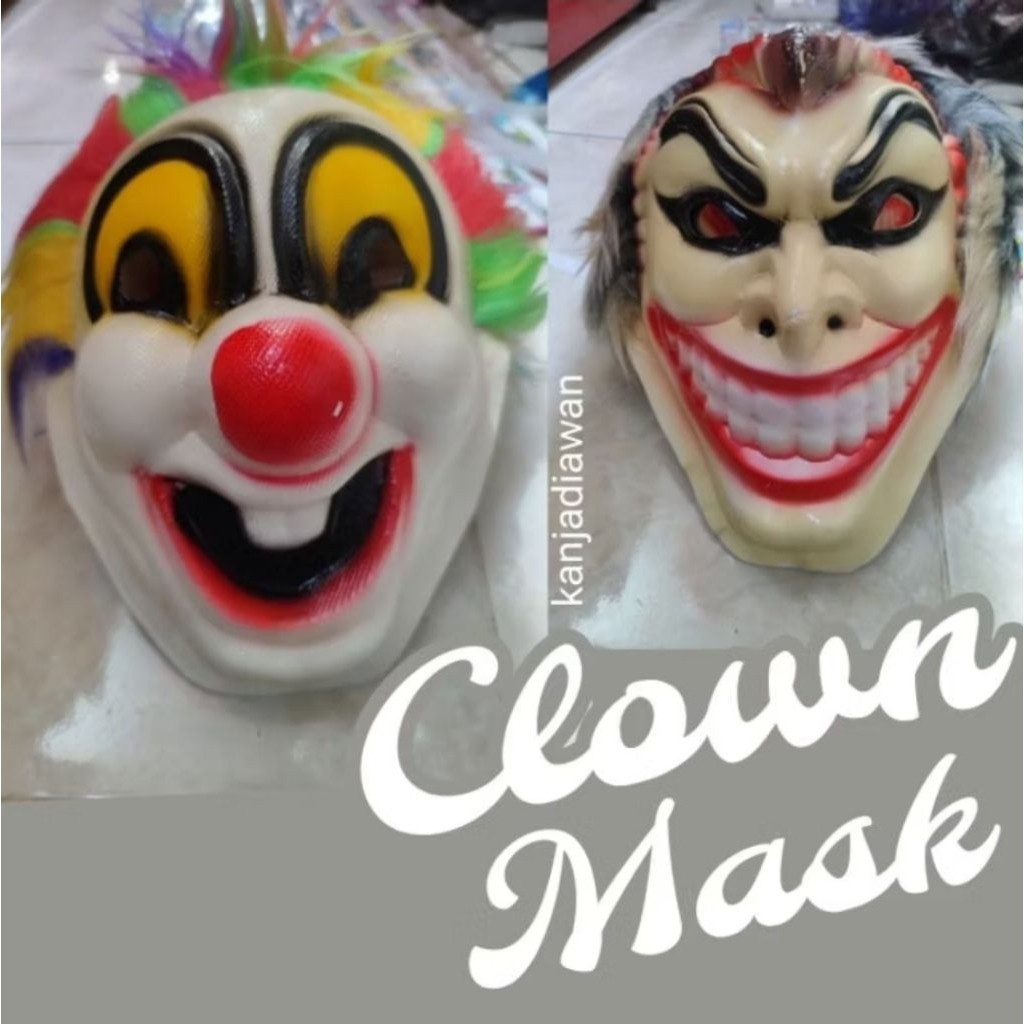 TERBAGUS Topeng Badut Joker Seram Busa Dewasa