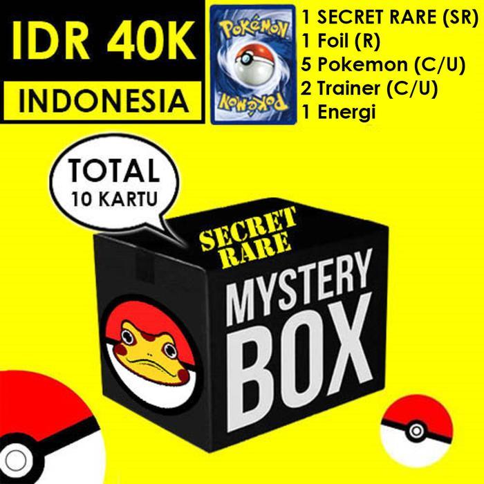 Mystery Box Kartu Pokemon Indonesia - Random Card TCG SECRET RARE Pack