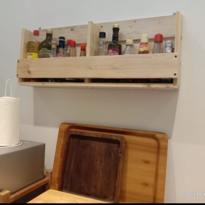 rak dinding tempat bumbu dapur tempat serbaguna dapur cantik