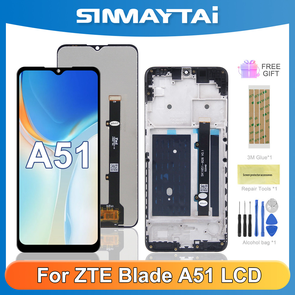 6.52''For ZTE Blade A51 OEM LCD Display Tou Screen Digitizer Assembly Replacement For ZTE Blade A51 