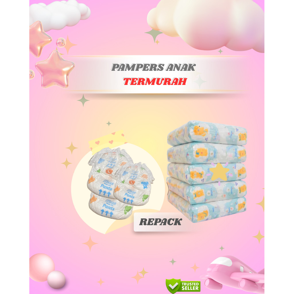 Pampers Popok Anak Bayi Non Kemasan Murah Berkualitas Satuan All Size