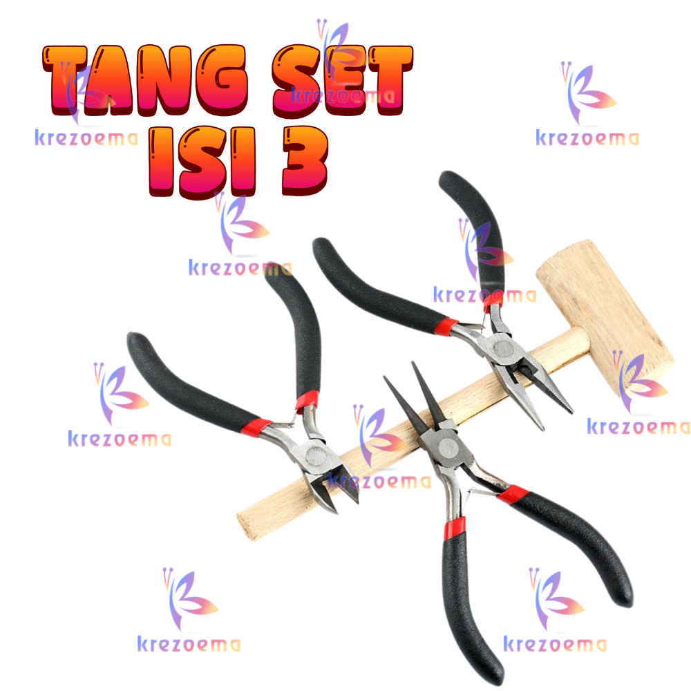 Tang set isi 3 mini plier set alat craft khusus kerajinan tang plintir penjepit potong