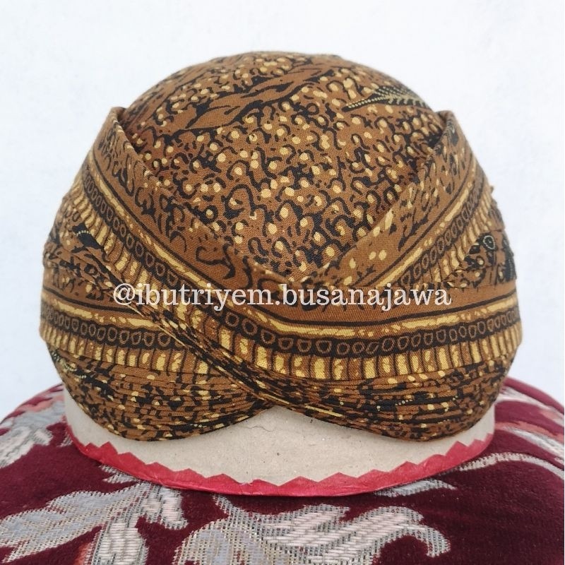 Blangkon Solo Perbawan Alusan Batik Kombinasi