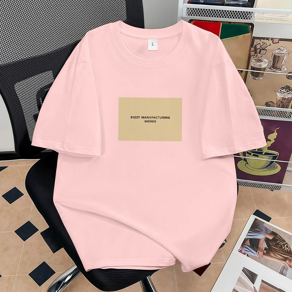 BLINDBLACK Baju Pendek Wanita Crop Top Ketat Pink Polos Wanita Korea Simple letters Print Street Sty