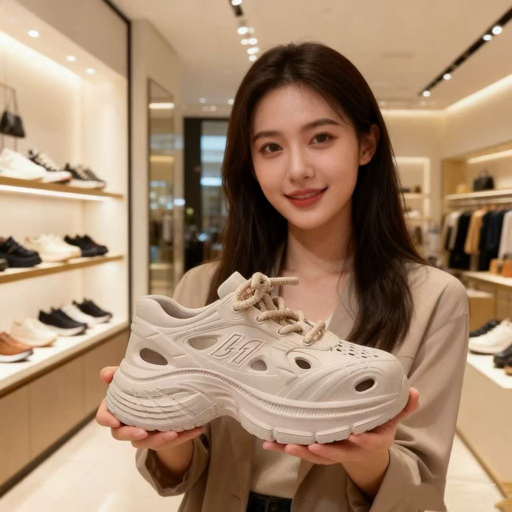 BB Sepatu Sandal Gaya Baru 2026, Sandal Gaya Korea, Modis dan Lucu, Pilihan Para Gadis Muda, Anti Se