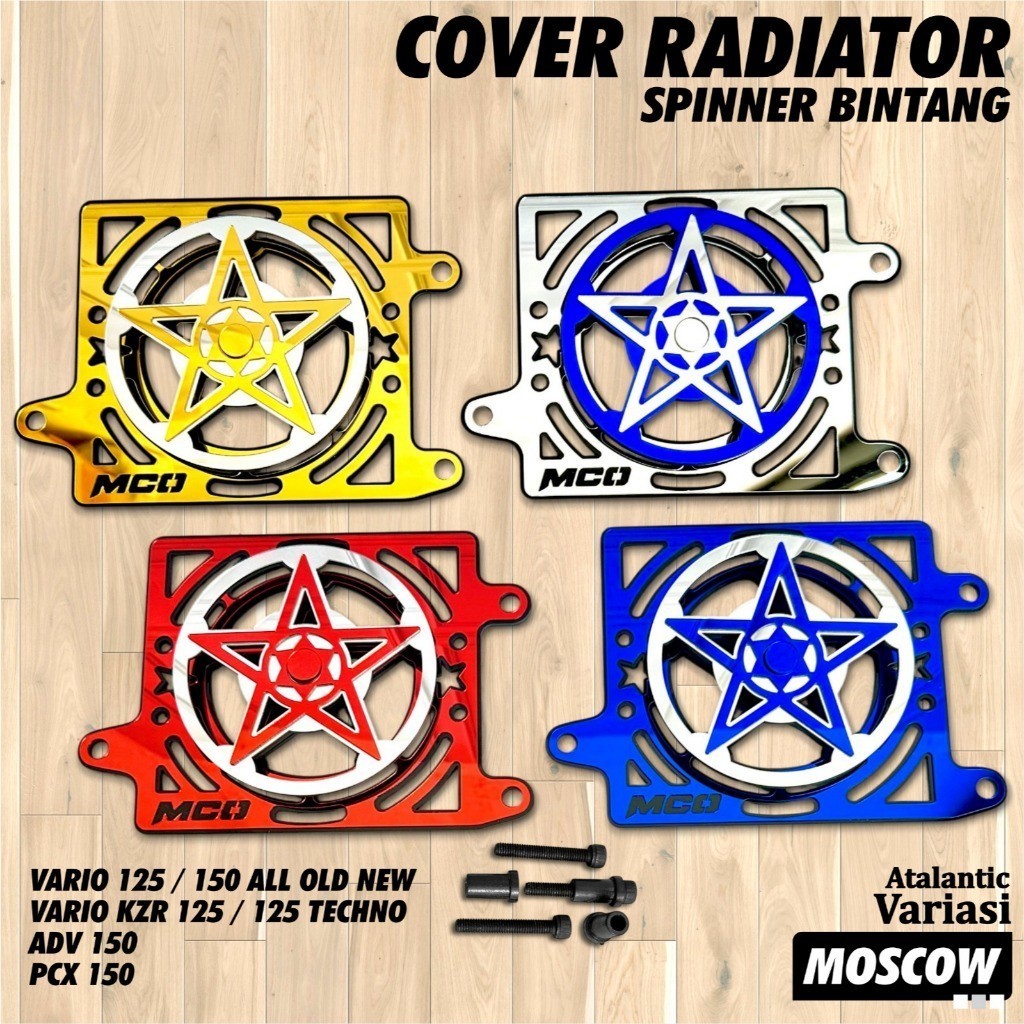 Pelindung radiator tameng radiator filter mesin bak COVER MESIN RADIATOR SPINER  AKRILIK ALL VARIO 1