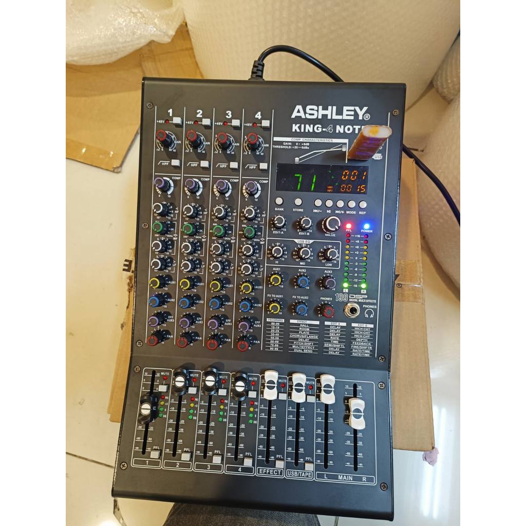 PROMO MIXER audio ASHLEY KING4 NOTE KING 4 4CH ORIGINAL