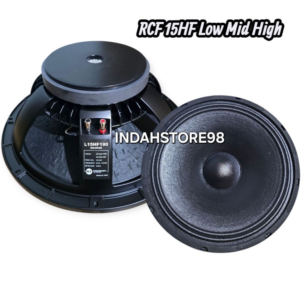 Speaker 15 inch RCF 15HF Low Mid High Speaker Komponent 15 inc
