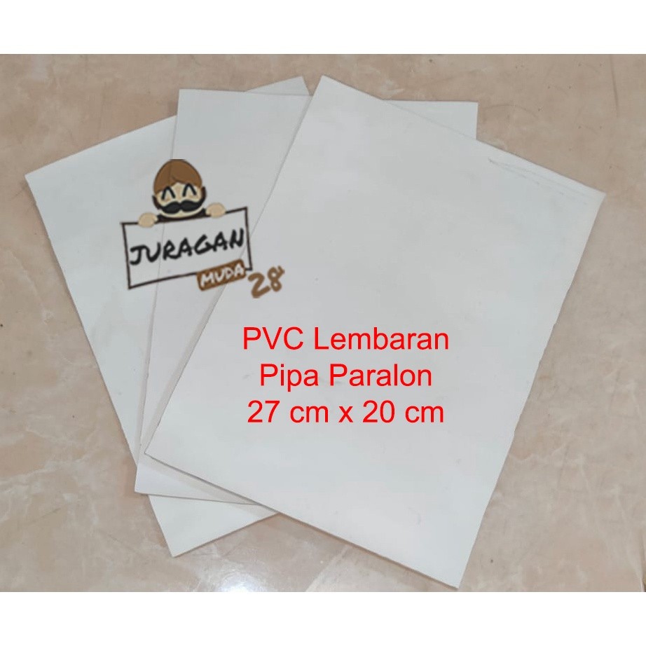 PROMO PVC Lembaran Pipa Paralon Bukan PVC Foam board Bahan Miniatur 27x20