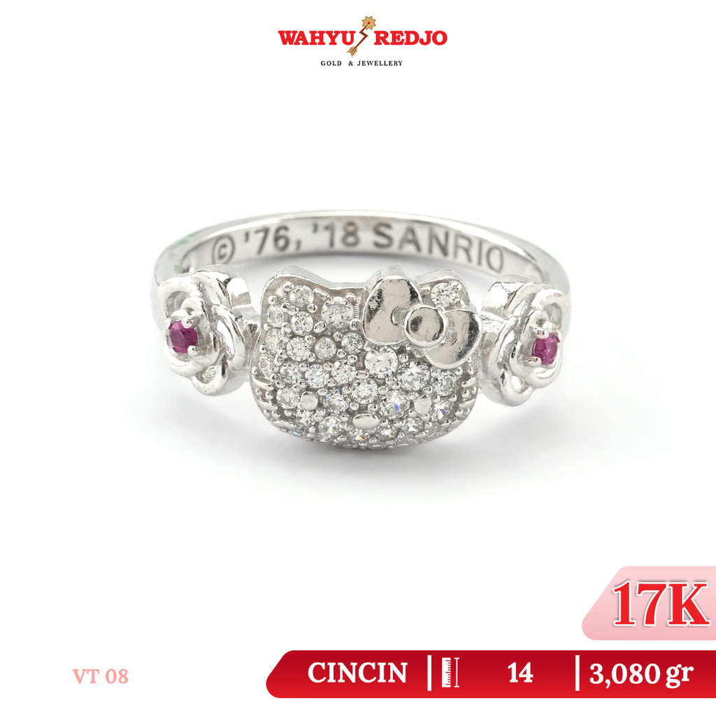 Cincin Emas Putih HK 17K Wahyu Redjo CC 17K-30458226