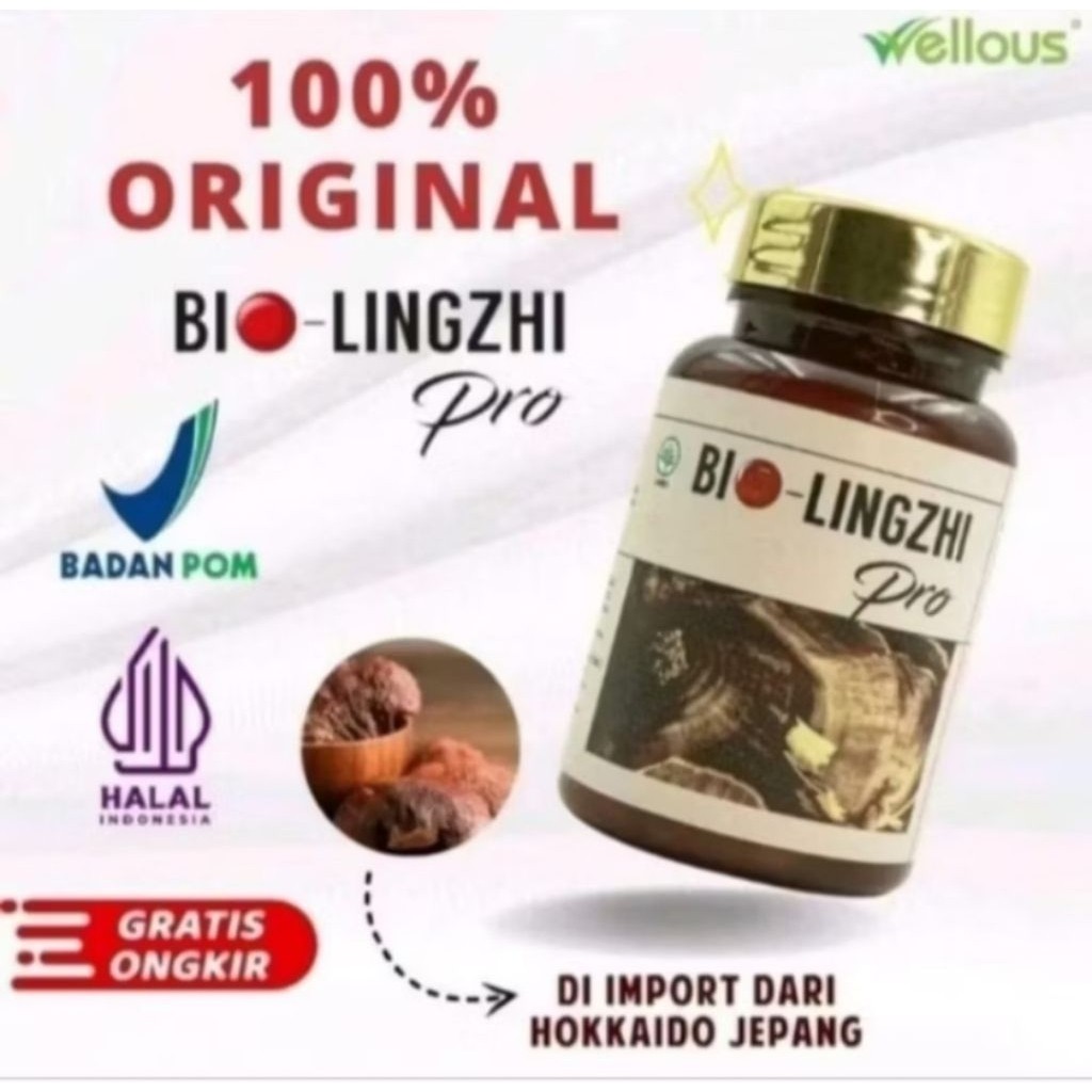 Bio Lingzhi Pro Asli 100% Original Untuk Kesehatan Ginjal Kolesterol Stroke BPOM