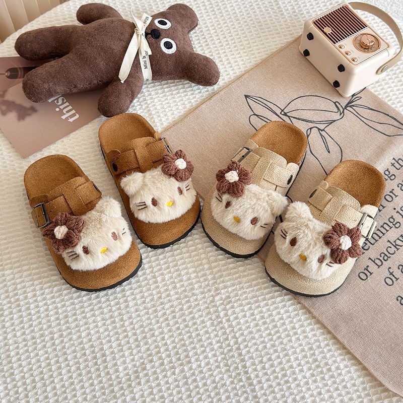 berujung tertutup perempuan sandal sol lembut anak anti selip bergaya Birkenstock