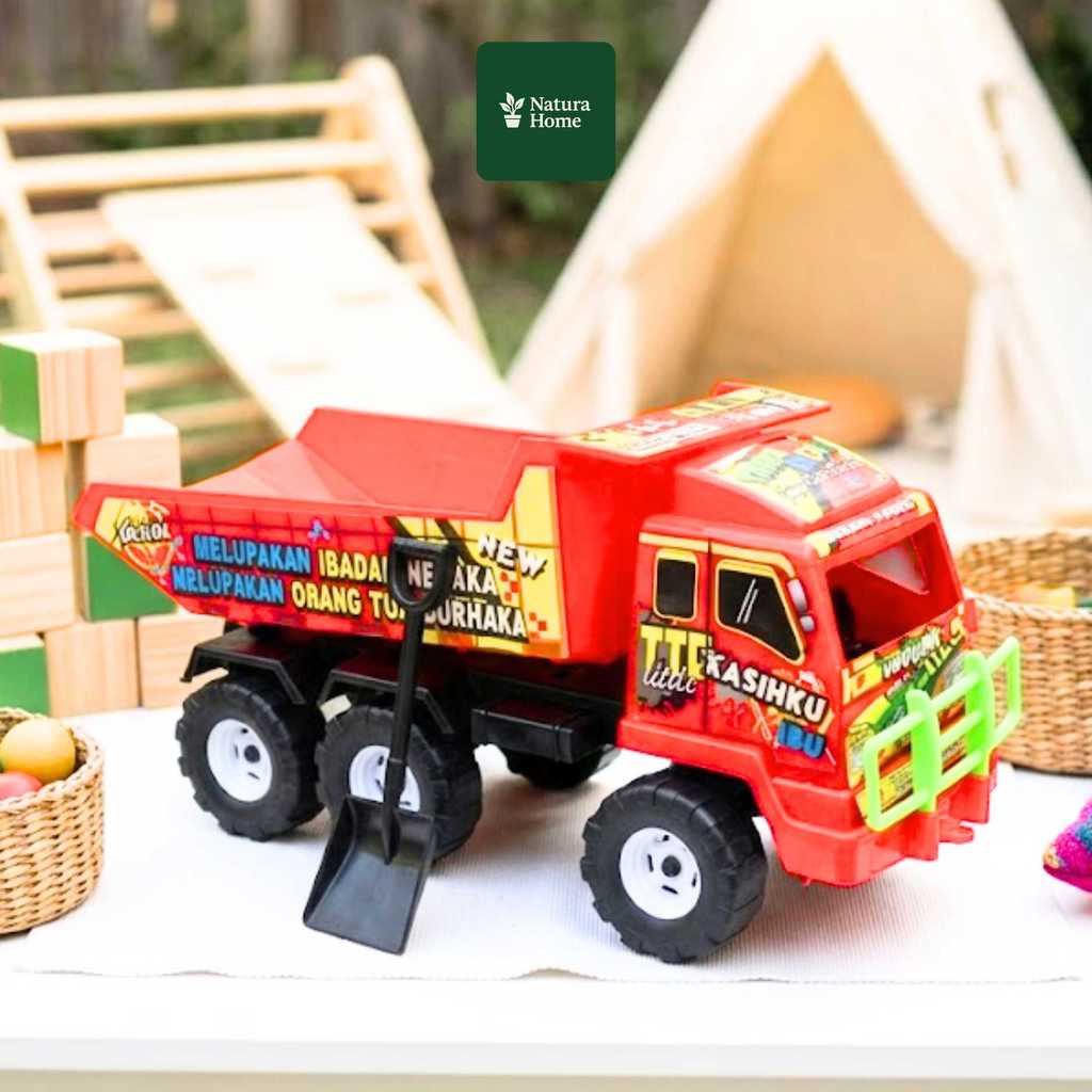 NATURAHOMEE MAINAN MOBILAN TRUK OLENG GRAFFITI TRUK ENAM RODA