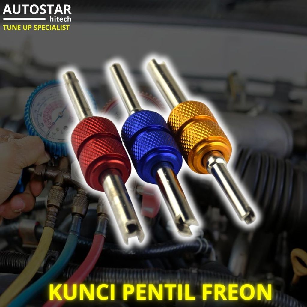 KUNCI PENTIL FREON R134A R12 AC MOBIL RUMAH KULKAS MOTOR MOBIL REFRIGERANT VALVE OPENER