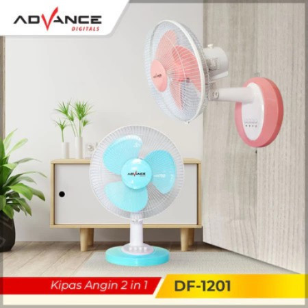 Kipas Angin 2 in 1 Kipas DF-1201 Kipas Angin 12 Inch Bisa Digantung Kipas Advance DF1201