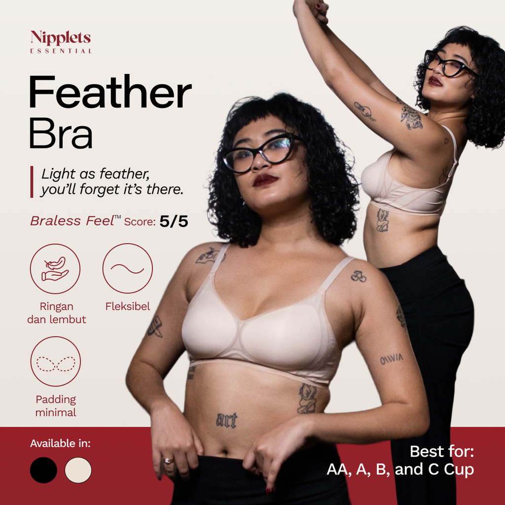Feather Bra - V-Plunge Everyday Bra