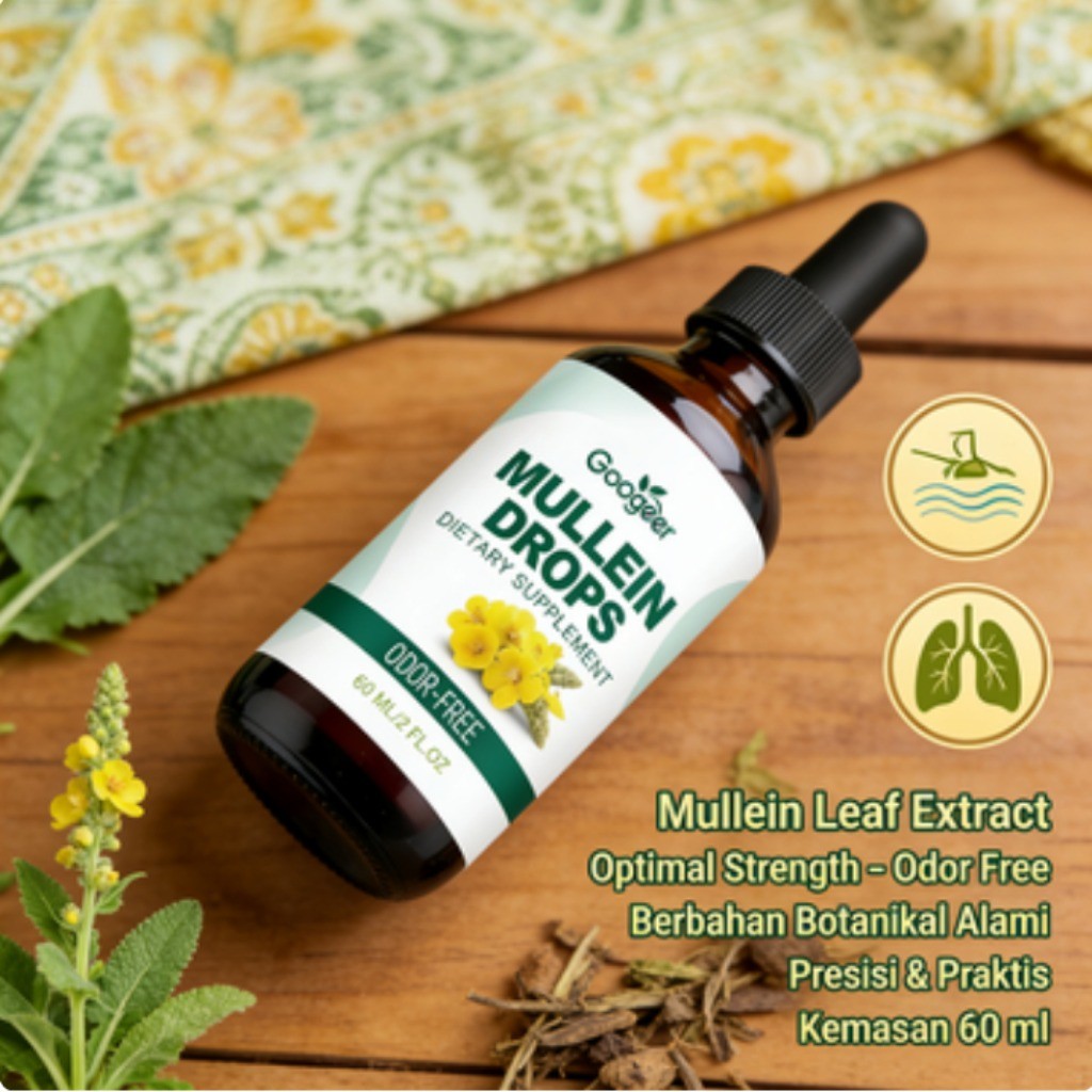 Googeer Mullein Tetes Bau Ekstrak Daun Mullein Gratis 60ml LY40922