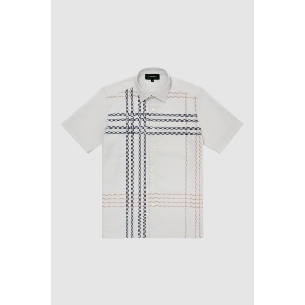 Buttonscarves Checked Men Shirt - Gray