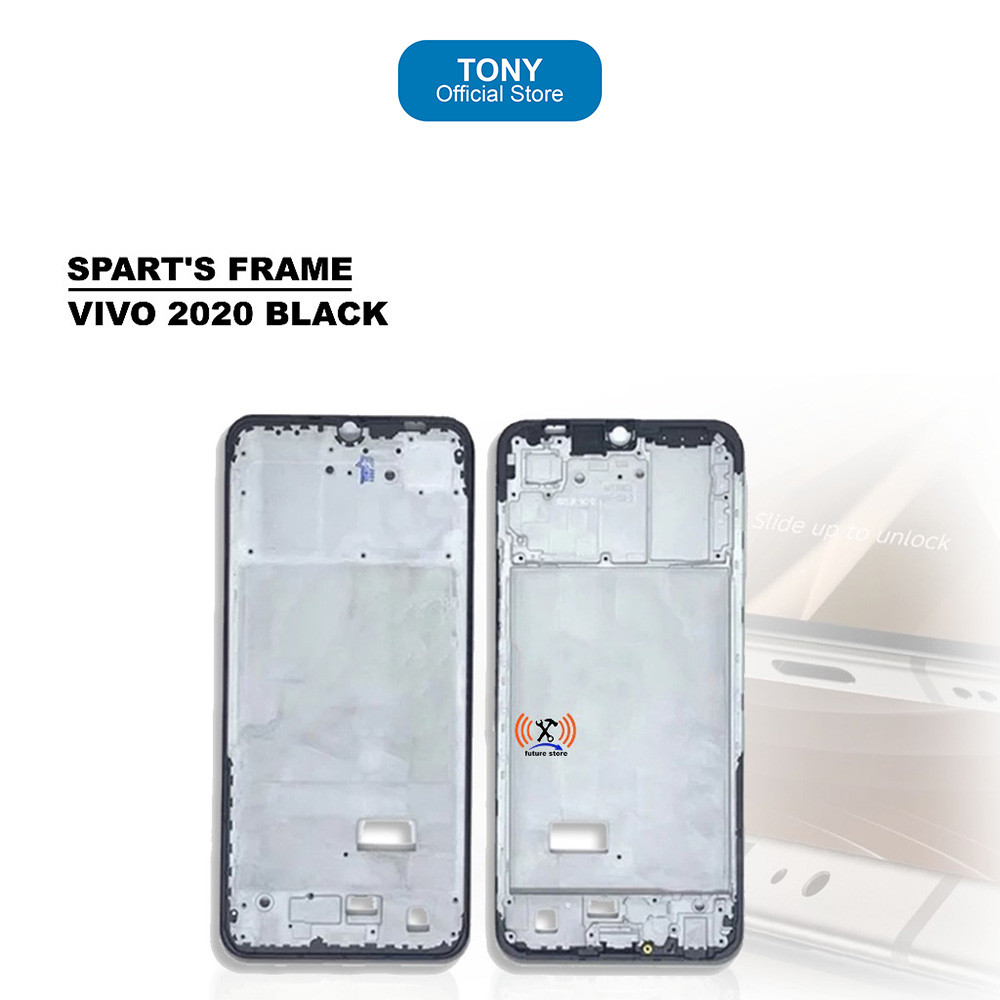 Frame Vivo Y21 - Black Middle Frame Housing for Y21S/Y21T - Y21 FRAME BLACK
