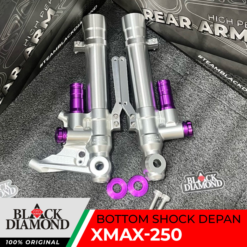Bottom Tabung Shock Depan Black Diamond For Yamaha XMAX OLD XMAX NEW Pitch 100mm Original Product Be