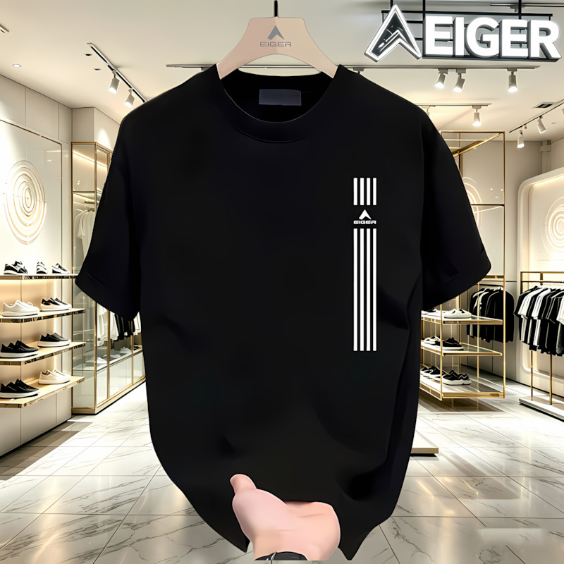 100% Original -Kaos Eiger Oversize Katun 24S | Adem Nyaman Tidak Gerah | Kaos Pria Wanita