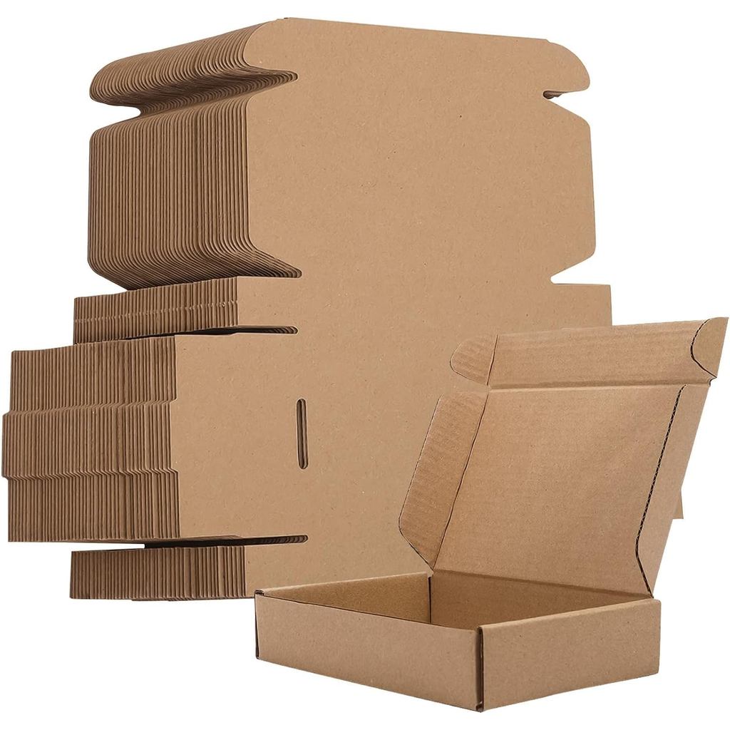20PCS Corrugated Box Mailers- White /Brown Cardboard Shipping Box Corrugated Box Mailer Shipping Box
