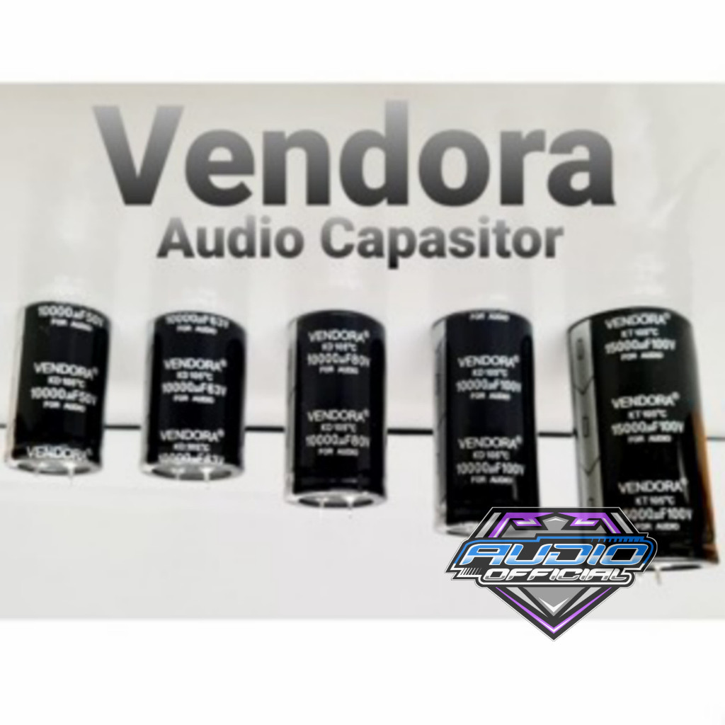 Elko Kapasitor VENDORA 100v 10000uf / Elco Capasitor isi full