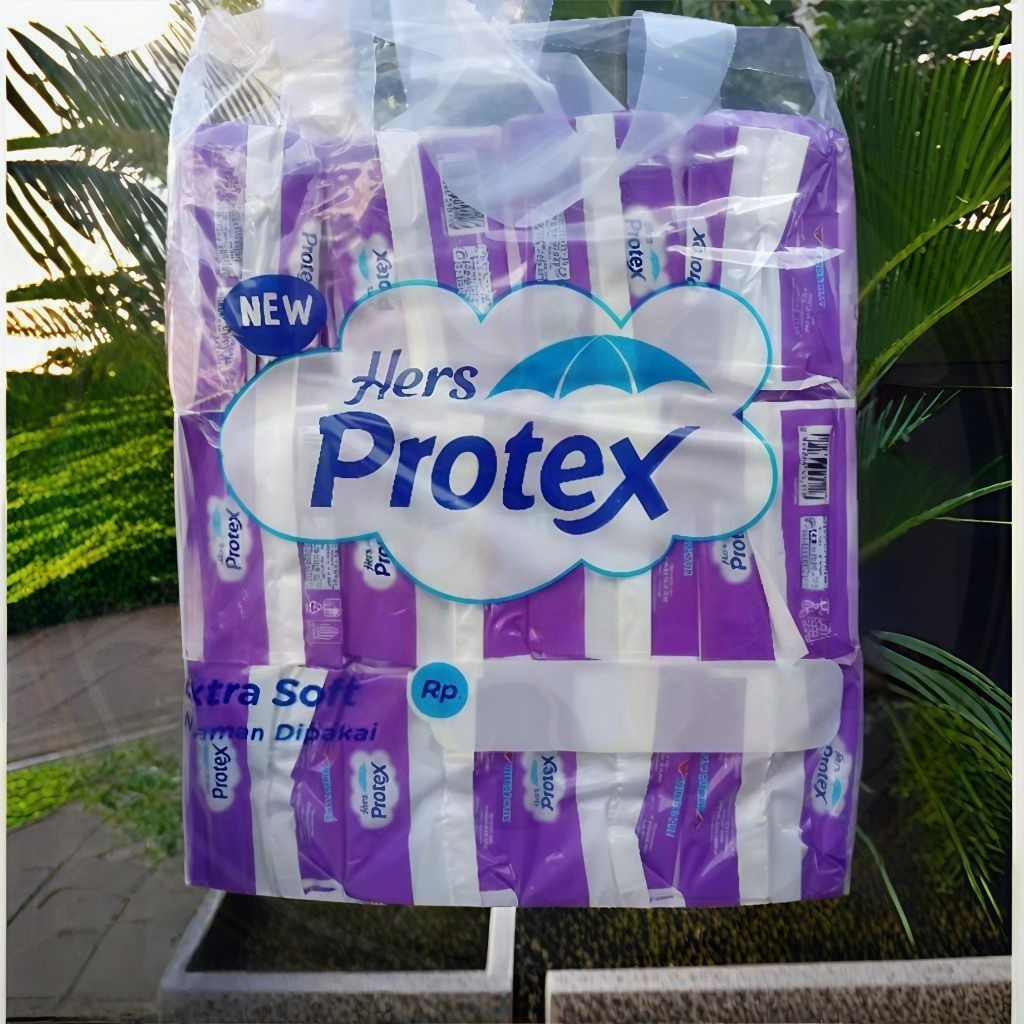 Hers Protex Ungu [1 Tas Protex Ungu Isi 12 Pack x 5pcs] | Protex Ungu Isi 60 | 60pcs Hers Protex | P