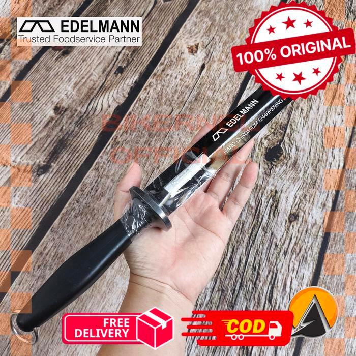 Sharpening steel pengasah pisau edelmann original 30 cm 027-12 - 25 cm -biker