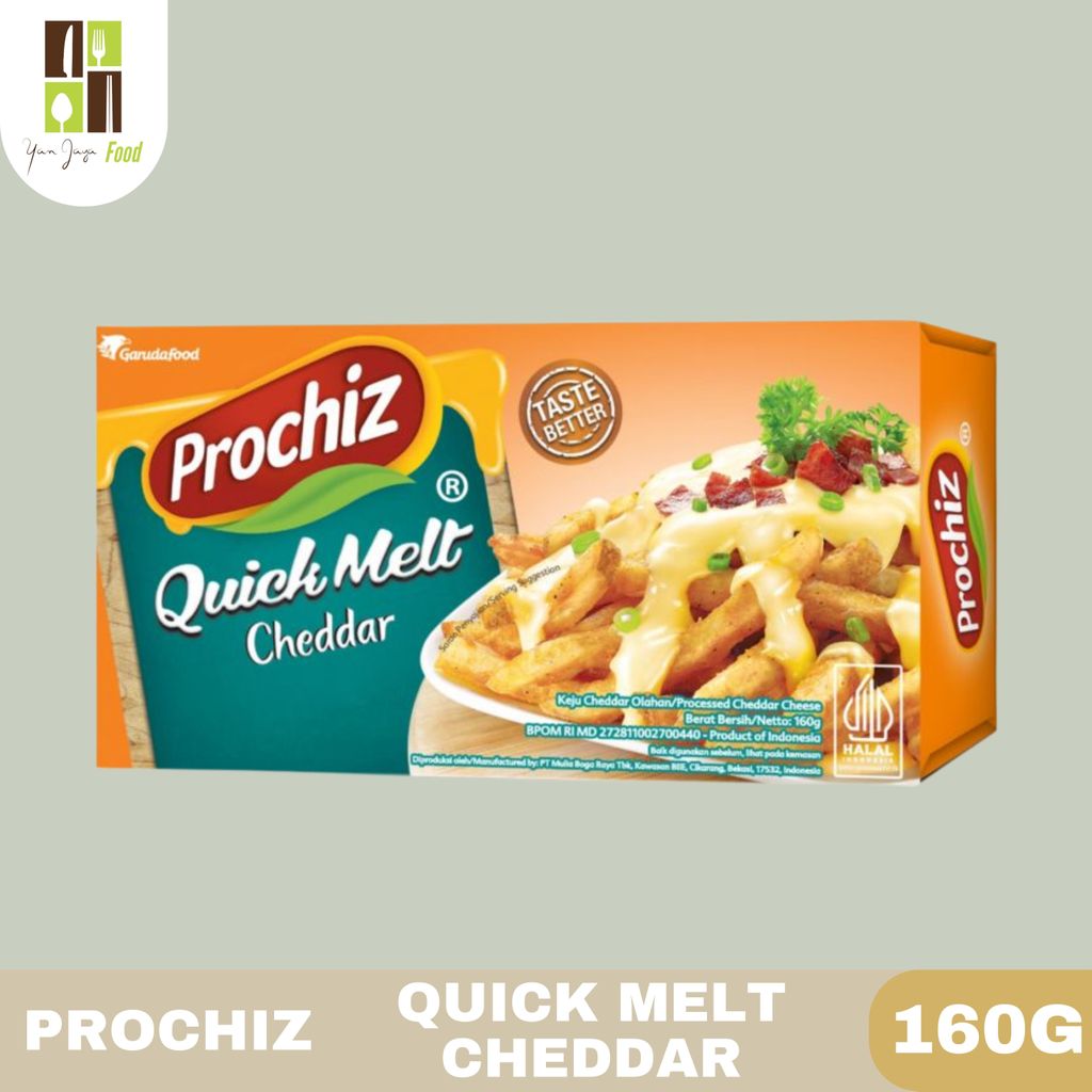 Prochiz Quick Melt Cheddar / 160g / Keju Quick Melt / Keju Leleh / Melt Cheese