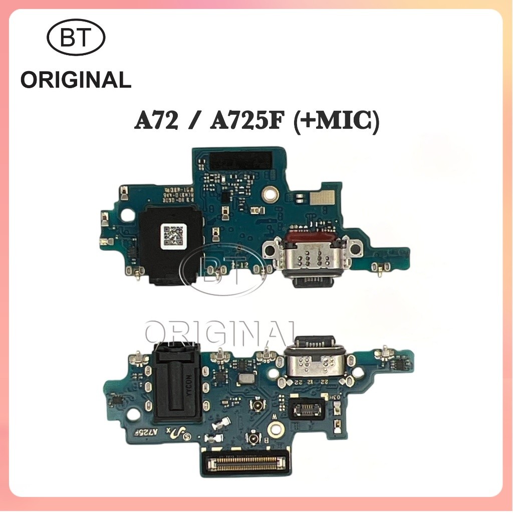 KONEKTOR CHARGER BOARD PCB  SAMSUNG A72 A725 +MIC - FAST CHARGING ORIGINAL FULL IC