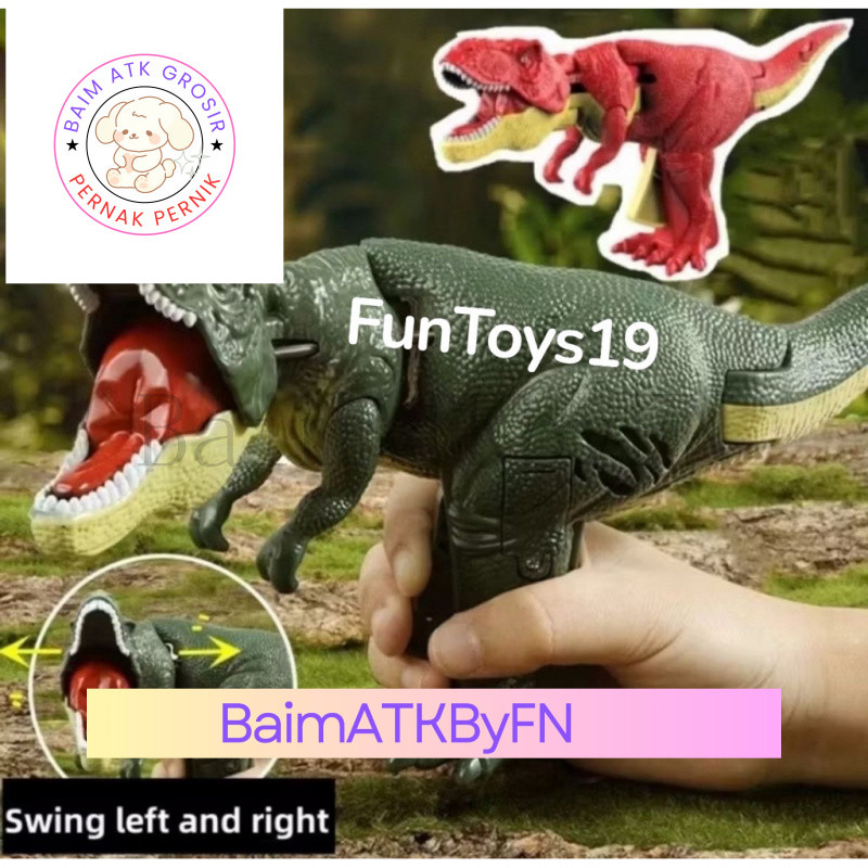 Dinosaurus GEAL GEOL / Interactive Dino / Dino Gerak Kiri Kanan Mainan Anak Robot Viral Dinosaurus S