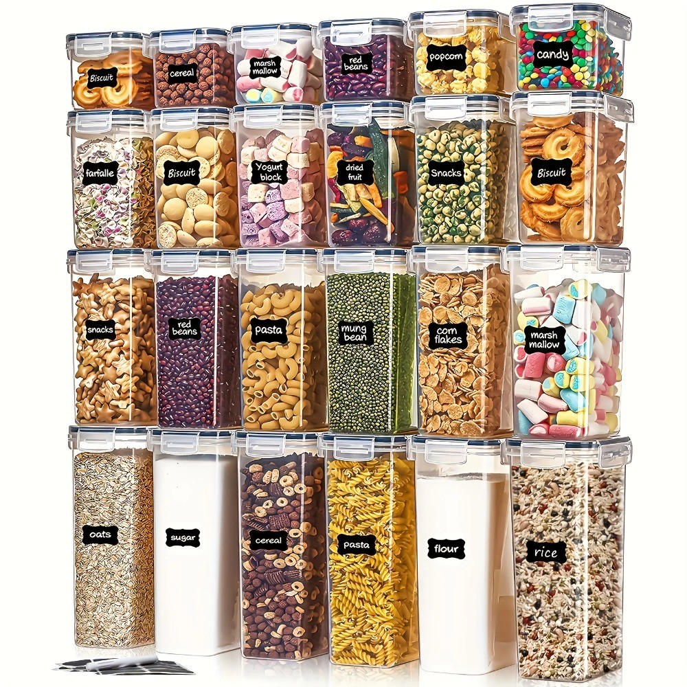 BPA free plastic kiten storage container, sealed food storage container with lid, used for storing d