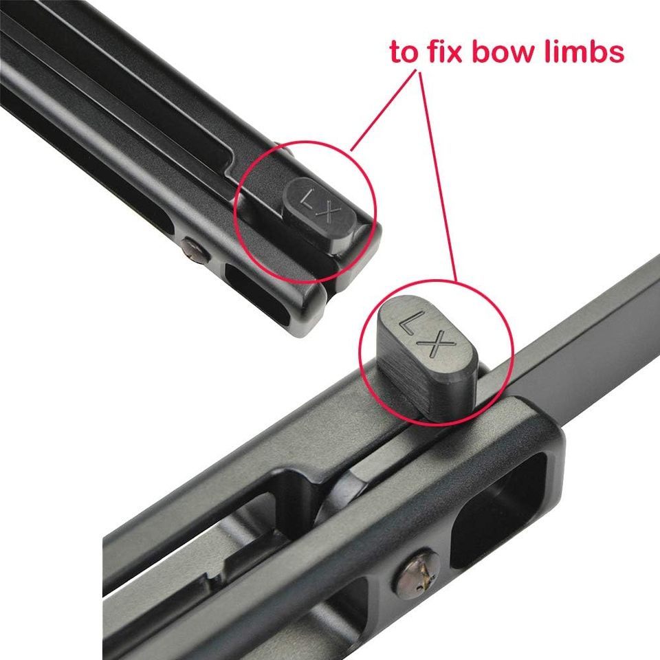 57” Archery Takendown Folding Bow Right Hand and Left Hand Aluminium Alloy Portable  Hunting Bow 35 