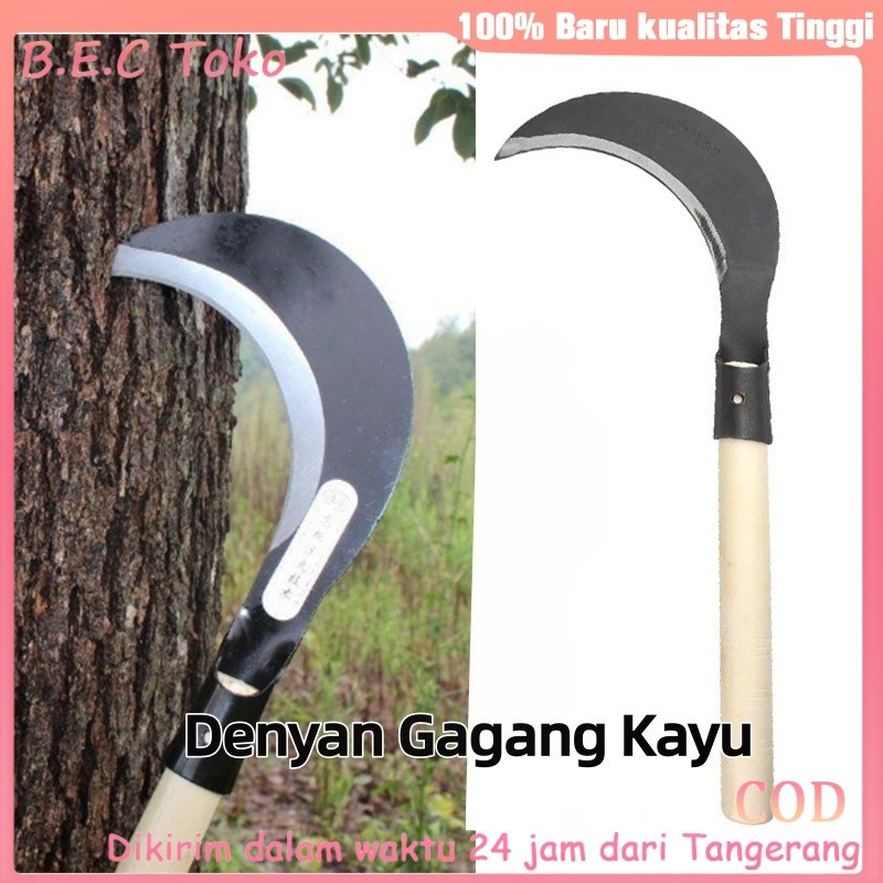 Sabit Pertanian Multifungsi/Sabit Cabut Rumput Liar/Sabit Baja Berkebun/Sabit Panjang Portabel dan G