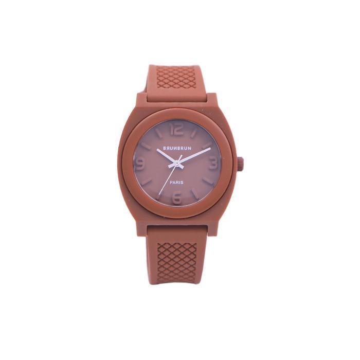 [READY SEMUA WARNA LANGSUNG KIRIM] Brunbrun Paris Jam Tangan Wanita Analog Reva Watch - Brown
