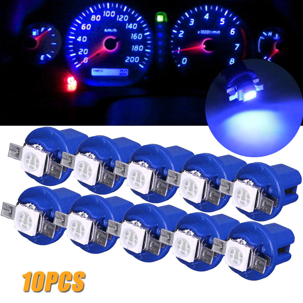 10PCS T5 B8.5D 509T B8.5 Smd Car Led Lamp for Opel Zafira a b Astra h g j k f Mokka Corsa b c d Vect
