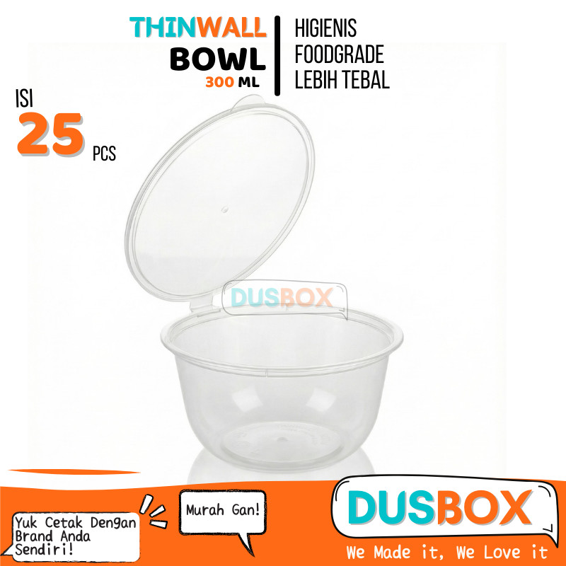 Thinwall Bulat 300ml / Thinwall Bowl / Thinwall Bowl 300ml / Thinwall / Thinwall Bulat / Cup Thinwal